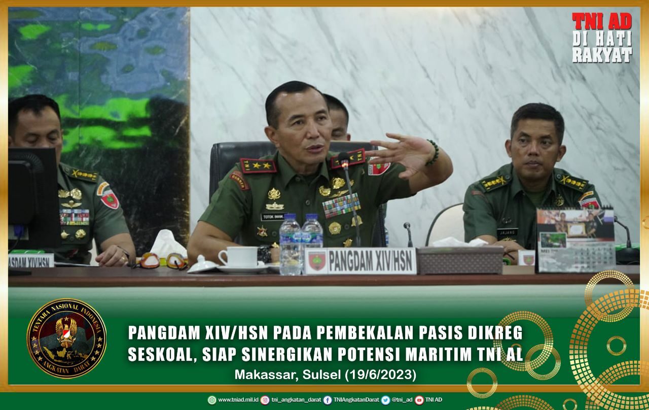 Pangdam XIV/Hsn Pada Pembekalan Pasis Dikreg Seskoal, Siap Sinergikan Potensi Maritim TNI AL