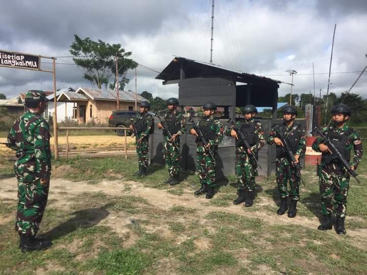 Sambangi Pos Satgas Pamtas Kewilayahan Ri Png Ini Pesan Danrem Jo Kepada Prajurit