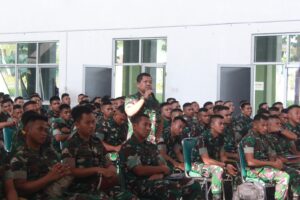 Babinkum TNI Beri Pembekalan Hukum Kepada Satgas Pamrahwan Maluku Batalyon Arhanud 12/SBP