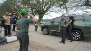 Kunjungan Kerja Danrem 091/ASN di Makodim 0906/Kutai Kartanegara