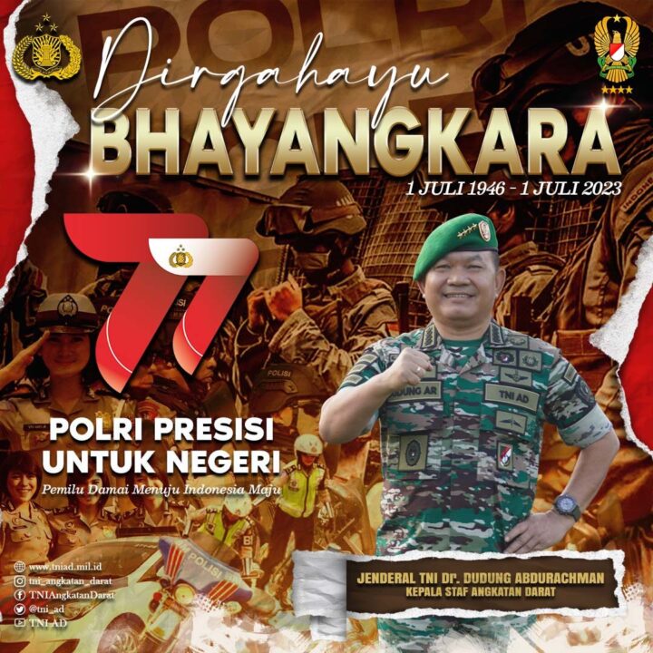 Dirgahayu Bhayangkara "Polri Presisi Untuk Negri" 1 Juli 1946 - 1 Juli 2023
