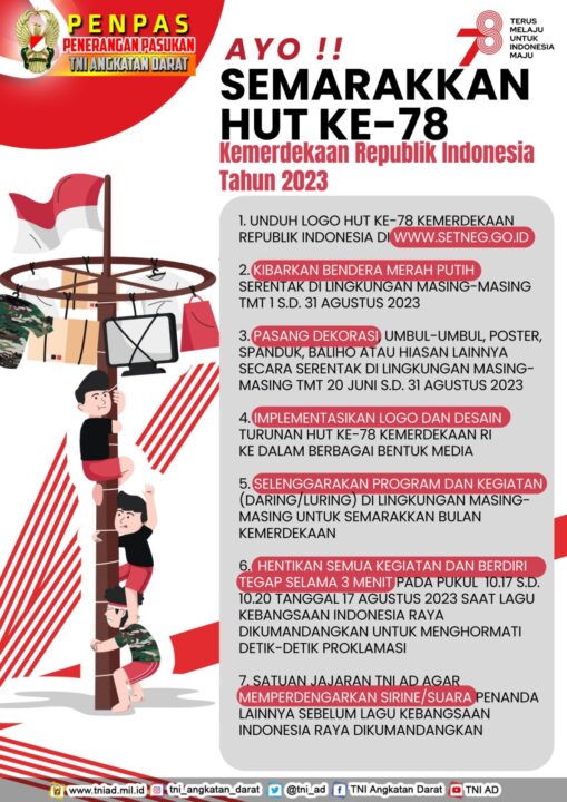 AYO!! SEMARAKKAN HUT KE-78 Kemerdekaan Republik Indonesia Tahun 2023