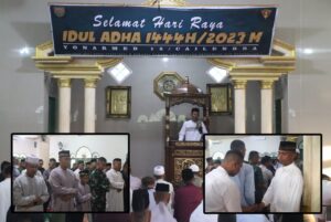 Gelar Perayaan Hari Raya Idul Adha 1444 H, Yonarmed 15/ Cailendra Bagi-Bagi Daging Qurban