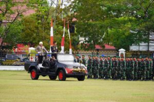 Danrem 102/Pjg Hadiri Upacara HUT Bhayangkara Ke-77