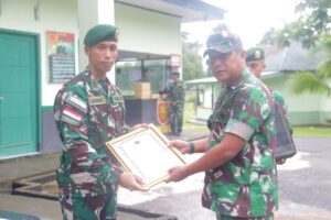 Satgas Yonarmed 1 Kostrad Kembali Peroleh Penghargaan dari Pangdam XVI/Pattimura