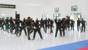 Yonif 147/KGJ Laksanakan Latihan Kaderisasi Pelatih Bela Diri Taktis