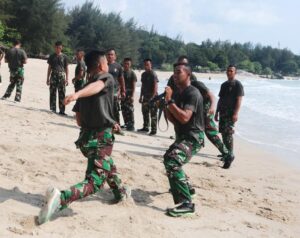 Yonif 147/KGJ Laksanakan Latihan Kaderisasi Pelatih Bela Diri Taktis