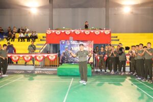 Peringati Hari Ulang Tahun ke-65 dan Jaring Bibit Pemain, Kodam XII/Tpr Gelar Turnamen Badminton