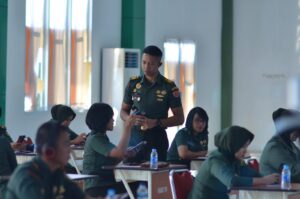 Korem 043/Gatam Gelar Pengecekan Kemampuan Bahasa Inggris Bagi Perwira dan Kowad