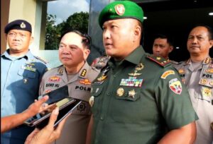 Danrem 162/WB Pimpin TNI Tiga Matra Datangi Mapolda NTB