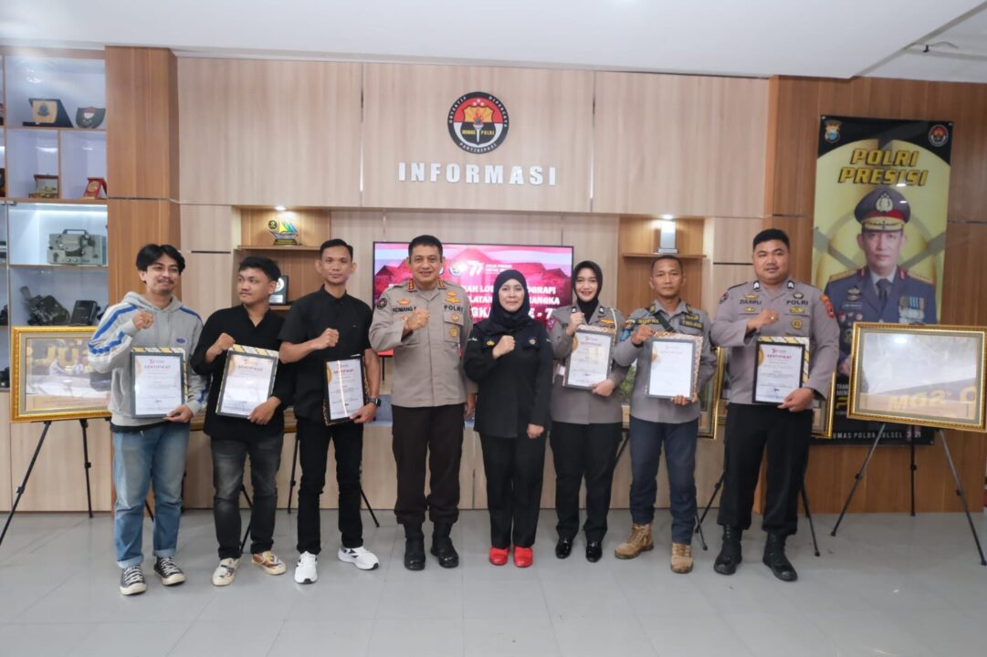 Fotografer Pendam XIV/Hsn Sabet Dua Gelar Lomba Konten Kreatif HUT Bhayangkara ke-77