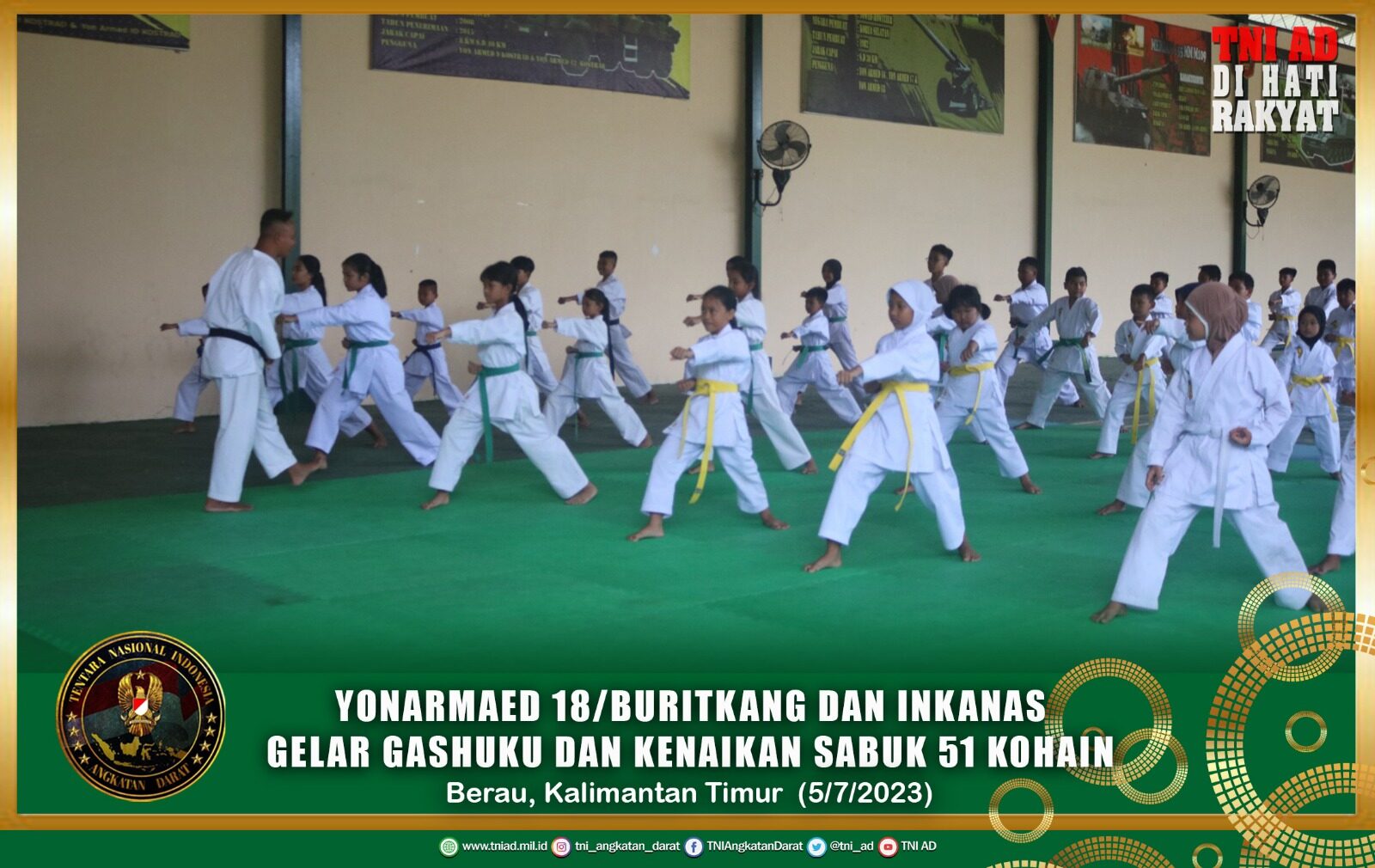 Yonarmaed 18/Buritkang dan Inkanas Gelar Gashuku dan Kenaikan Sabuk 51 Kohain