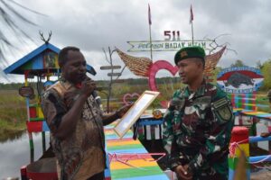 Satgas Yonif 511/DY Kembali Terima Penghargaan Di Perbatasan Papua