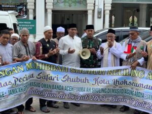 Dandim 0103 / Aceh Utara Lepas Jamaah Kamusuka dan Komunitas Pecinta Safari Subuh