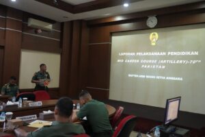 Dirdik Kodiklatad Terima Paparan Perwira Selesai Pendidikan Luar Negeri