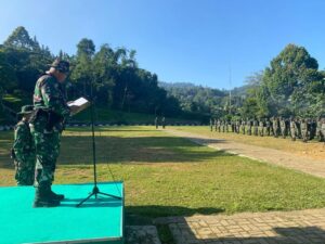 Latihan Berganda Siswa Dikjurbaif Diktuba Rindam Jaya Resmi Berakhir