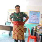 Dukung Kemajuan UMKM Lokal, Danramil 0303-03/Bengkalis Kunjungi Sentra Tenun Batik Langgam Sako