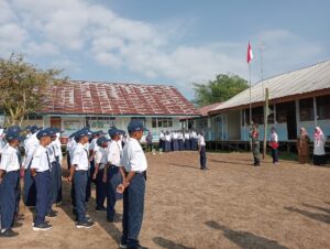 Serda Agus Arahman Jadi Pembina Upacara Di SMP Negeri 20 HST