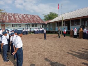 Serda Agus Arahman Jadi Pembina Upacara Di SMP Negeri 20 HST