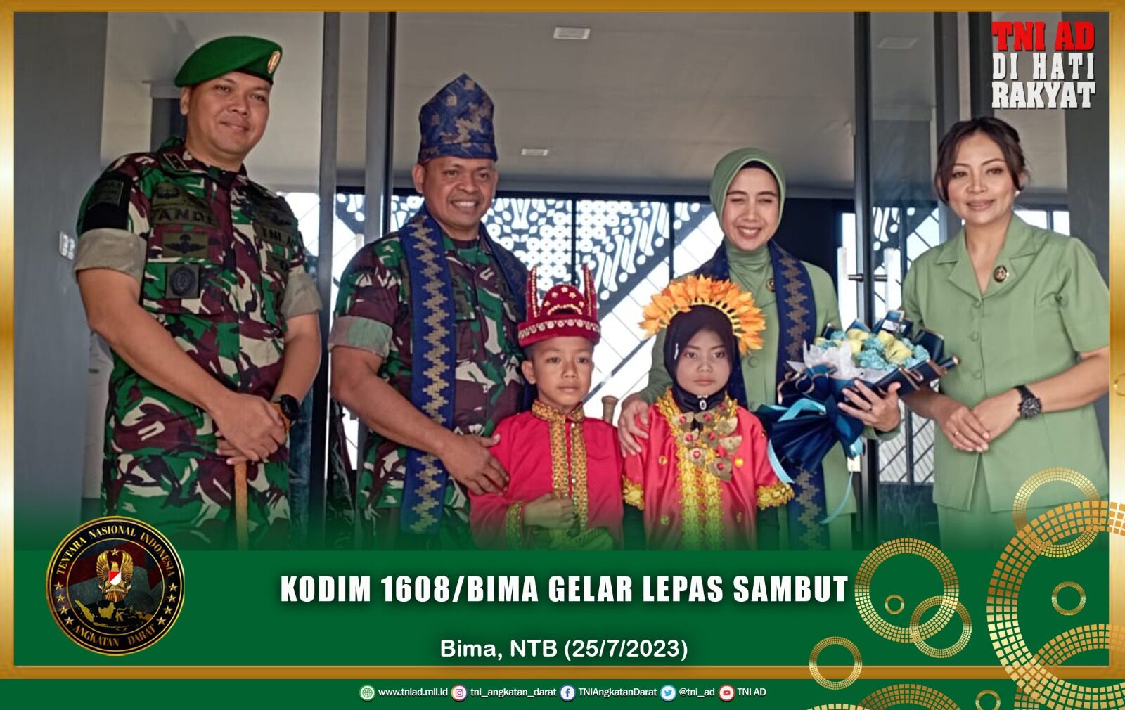 Kodim 1608/Bima Gelar Lepas Sambut