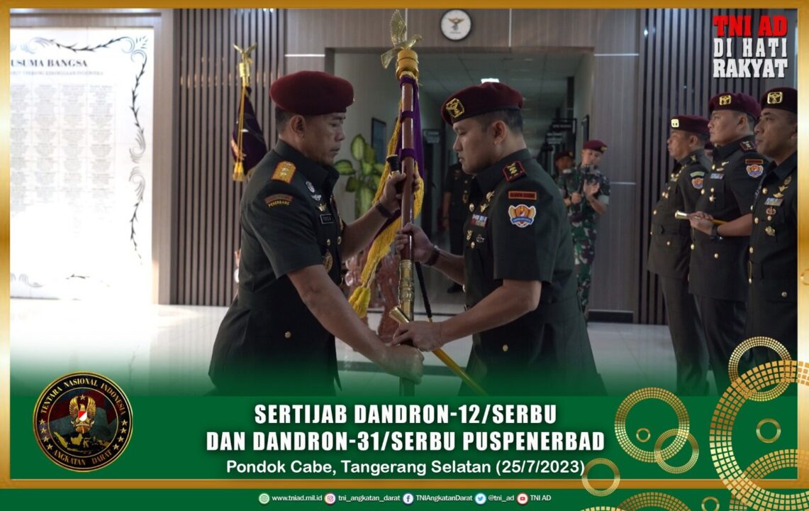 Sertijab Dandron-12/Serbu dan Dandron-31/Serbu Puspenerbad