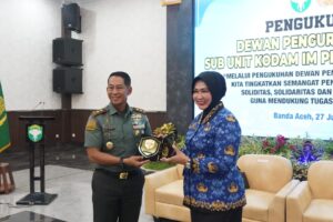 Ketua DPK Unit TNI AD Kukuhkan DPK Sub Unit Kodam Iskandar Muda