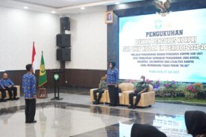 Ketua DPK Unit TNI AD Kukuhkan DPK Sub Unit Kodam Iskandar Muda