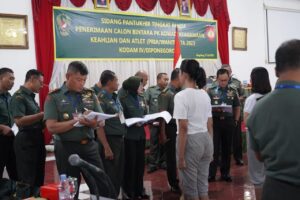 Pangdam IV/Diponegoro Memimpin Sidang Pantukhir Tingkat Panda Penerimaan Calon Bintara TNI AD TA 2023