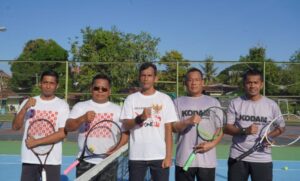 Danrem 011 Lilawangsa Buka Kejuaraan Tenis Lapangan Lhokseumawe – Aceh Utara Master Cup 2023 U-100