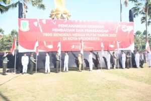 Semarakkan HUT Ke-78 Kemerdekaan RI, Korem 082/CPYJ Bersama Forkopimda Imbau Masyarakat Kibarkan Bendera Merah Putih