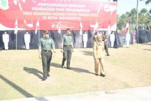 Semarakkan HUT Ke-78 Kemerdekaan RI, Korem 082/CPYJ Bersama Forkopimda Imbau Masyarakat Kibarkan Bendera Merah Putih