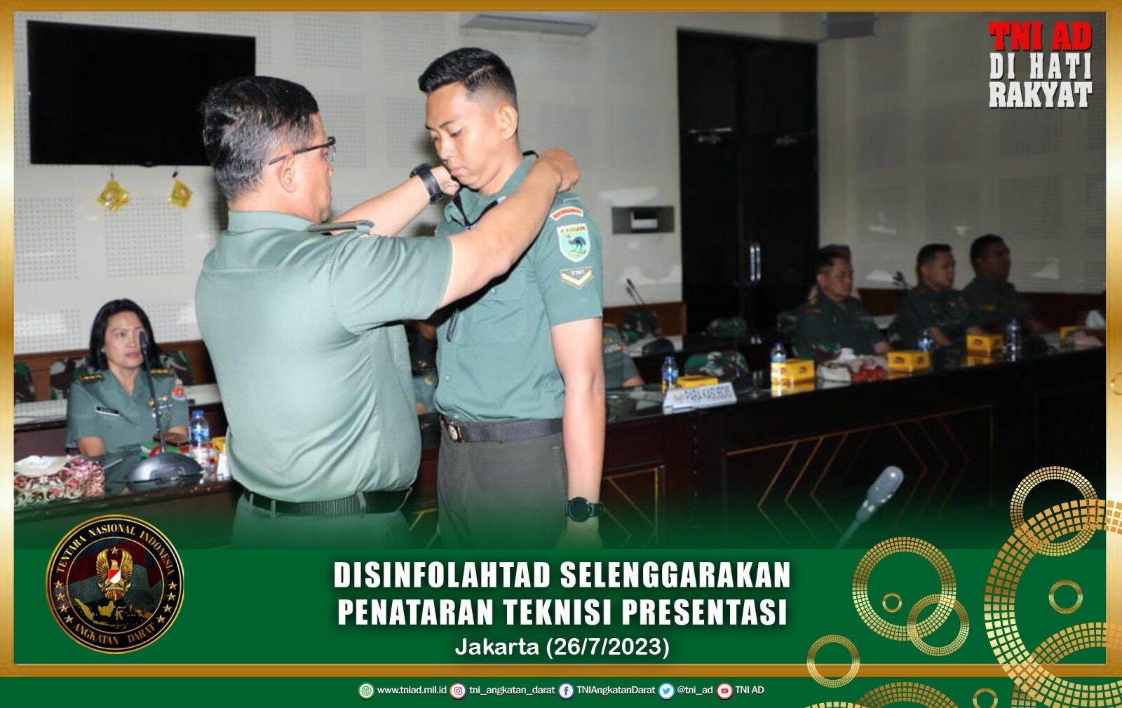 Disinfolahtad Selenggarakan Penataran Teknisi Presentasi