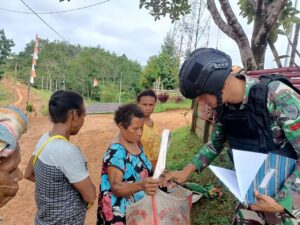 Jelang Peringatan HUT Ke 78 RI, Satgas Yonif 725/Wrg Perketat Wilayah Perbatasan