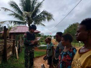 Jelang Peringatan HUT Ke 78 RI, Satgas Yonif 725/Wrg Perketat Wilayah Perbatasan