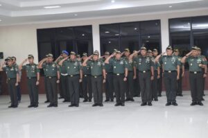 Kasad Terima Laporan Korps Kenaikan Pangkat 24 Pati TNI AD