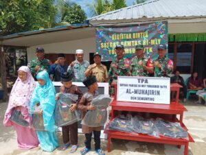Satgas Pamtas Yonarmed 16/TK Mendirikan TPA Untuk Anak-Anak di Perbatasan