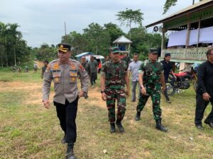 Danrem 011/LW Peletakan Batu Pertama Pembangunan Mushola dan Pemberian Bendera Merah Putih