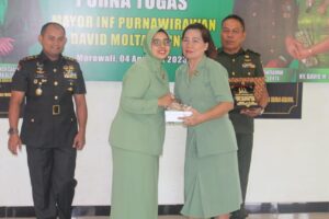 Dandim 1311/Morowali Melepas Salah Satu Perwira Terbaiknya Memasuki Masa Pensiun