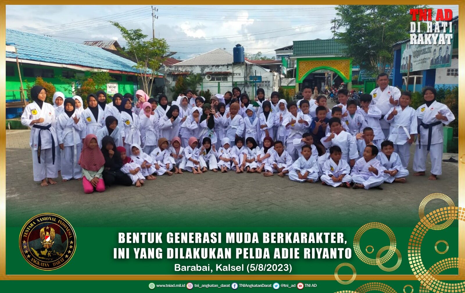 Bentuk Generasi Muda Berkarakter, Ini Yang Dilakukan Pelda Adie Riyanto