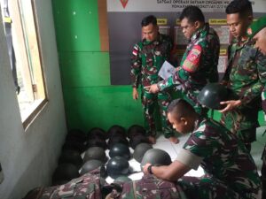 Jelang Purna Tugas, Satgas Yonarmed 1 Kostrad Terima Kunjungan Tim Verifikasi Kolakops 151/BNY