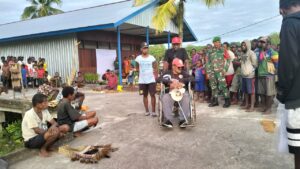 Hadiri Pentas Seni Ukir, Satgas Yonif 125/SMB Ajak Masyarakat Lestarikan Budaya