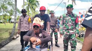 Hadiri Pentas Seni Ukir, Satgas Yonif 125/SMB Ajak Masyarakat Lestarikan Budaya