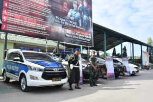 Sekda Prov. Sultra Buka Pasar Murah dan Pameran Alutsista Serta UMKM Dalam Rangka GNPIP dan Gebryar Kemerdekaan RI ke-78 di Makorem 143/HO