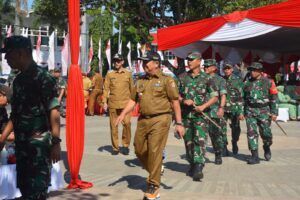 Danrem 083/Bdj Pimpin Upacara Penutupan TMMD Ke 117 Kodim 0824/Jember