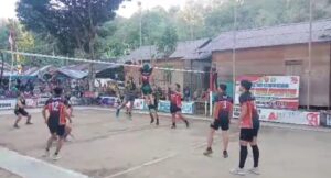Kolaborasi Koramil Batu Benawa Dengan Desa Arangani Gelar Turnamen Bola Volly