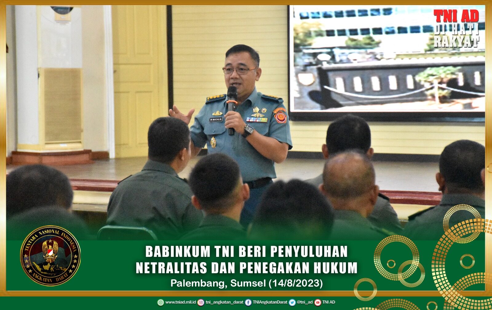 Babinkum TNI Beri Penyuluhan Netralitas dan Penegakan Hukum