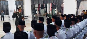 Hadir Dalam Pengukuhan Paskibraka Kab. HST, Dandim 1002/HST Sampaikan Tetaplah Jadi Generasi Muda Yang Berkarakter