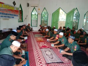 Kodim 1002/HST Lakukan Doa Bersama Sambut HUT ke-78 Kemerdekaan Republik Indonesia