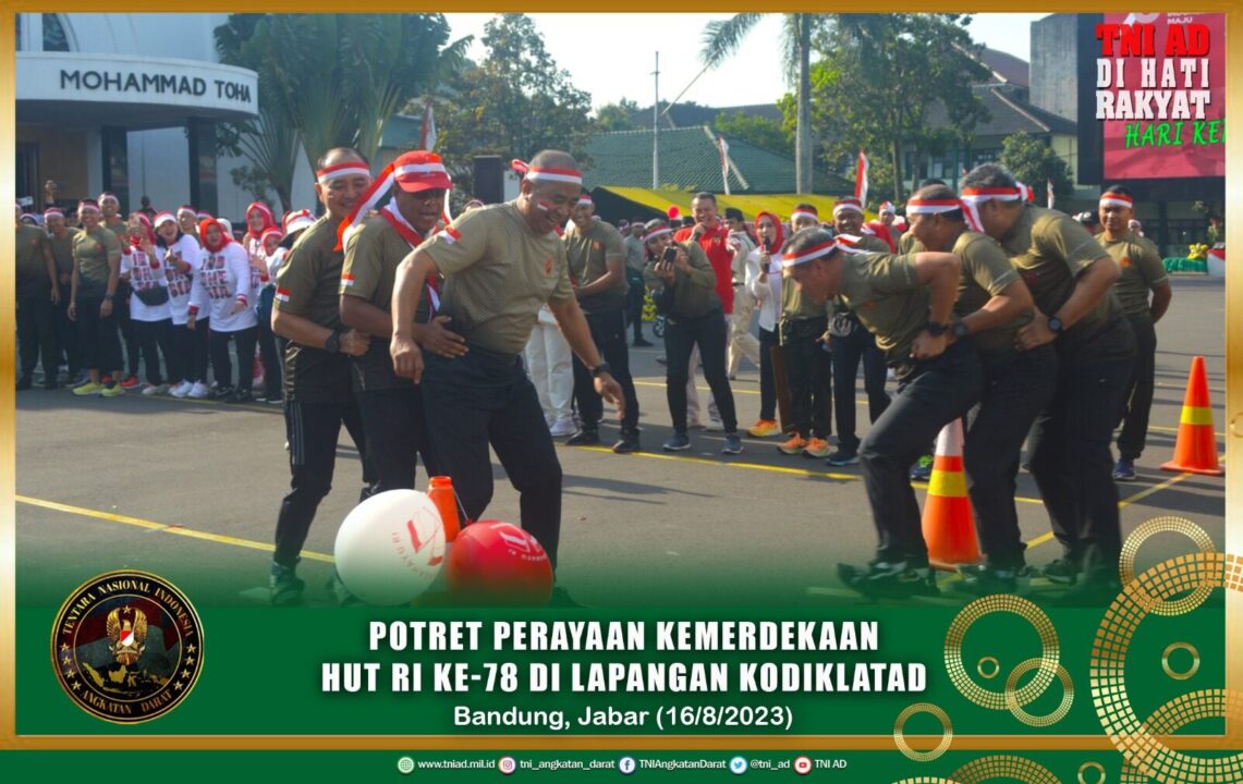Potret Perayaan Kemerdekaan HUT RI Ke-78 di Lapangan Kodiklatad