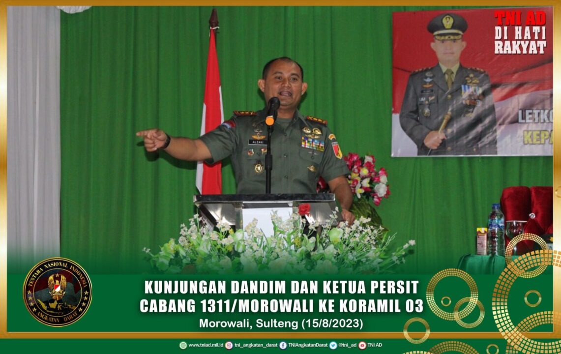 Kunjungan Dandim dan Ketua Persit Cabang 1311/Morowali ke Koramil 03